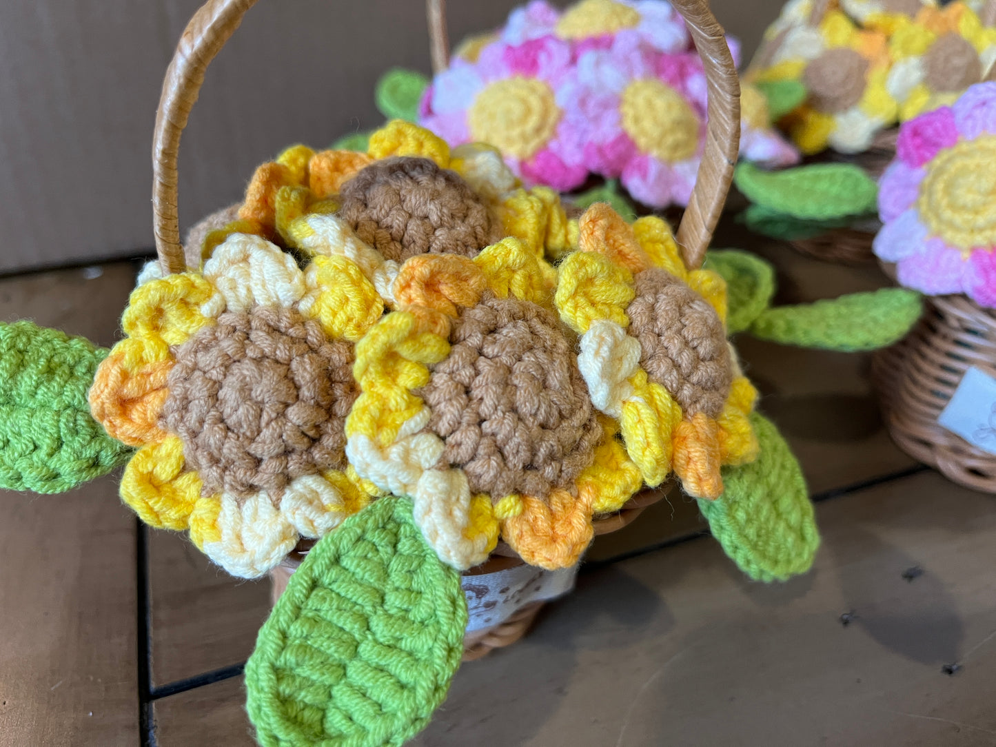 Sunflower Flower Basket