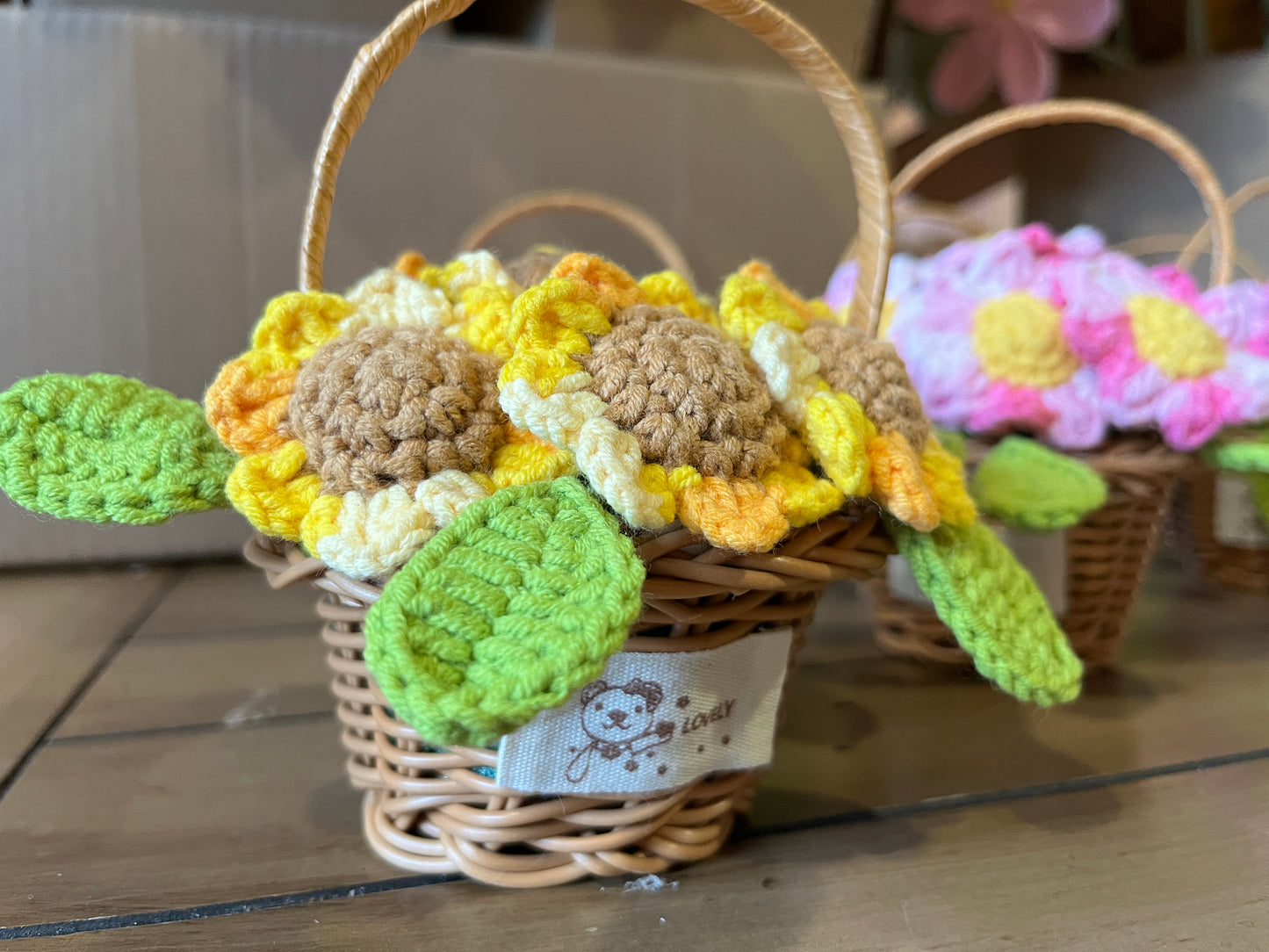 Sunflower Flower Basket