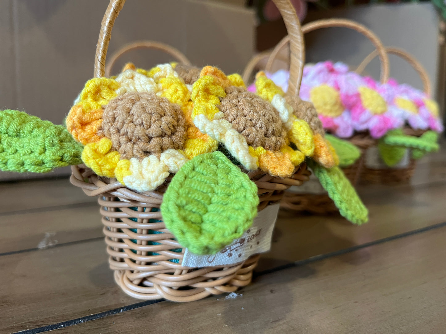 Sunflower Flower Basket