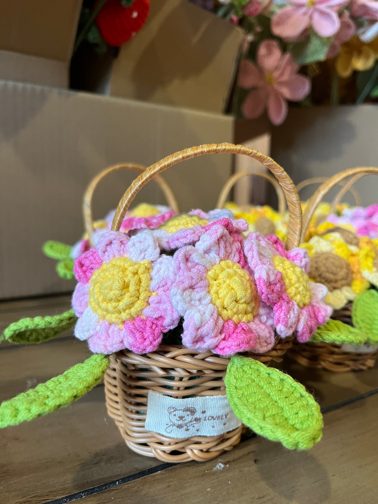 Sunflower Flower Basket
