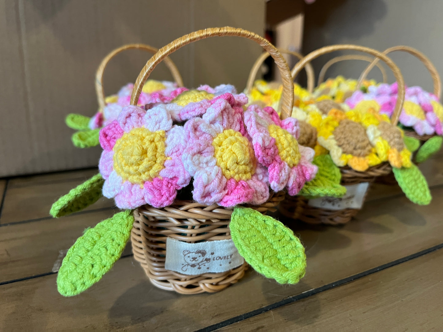 Sunflower Flower Basket