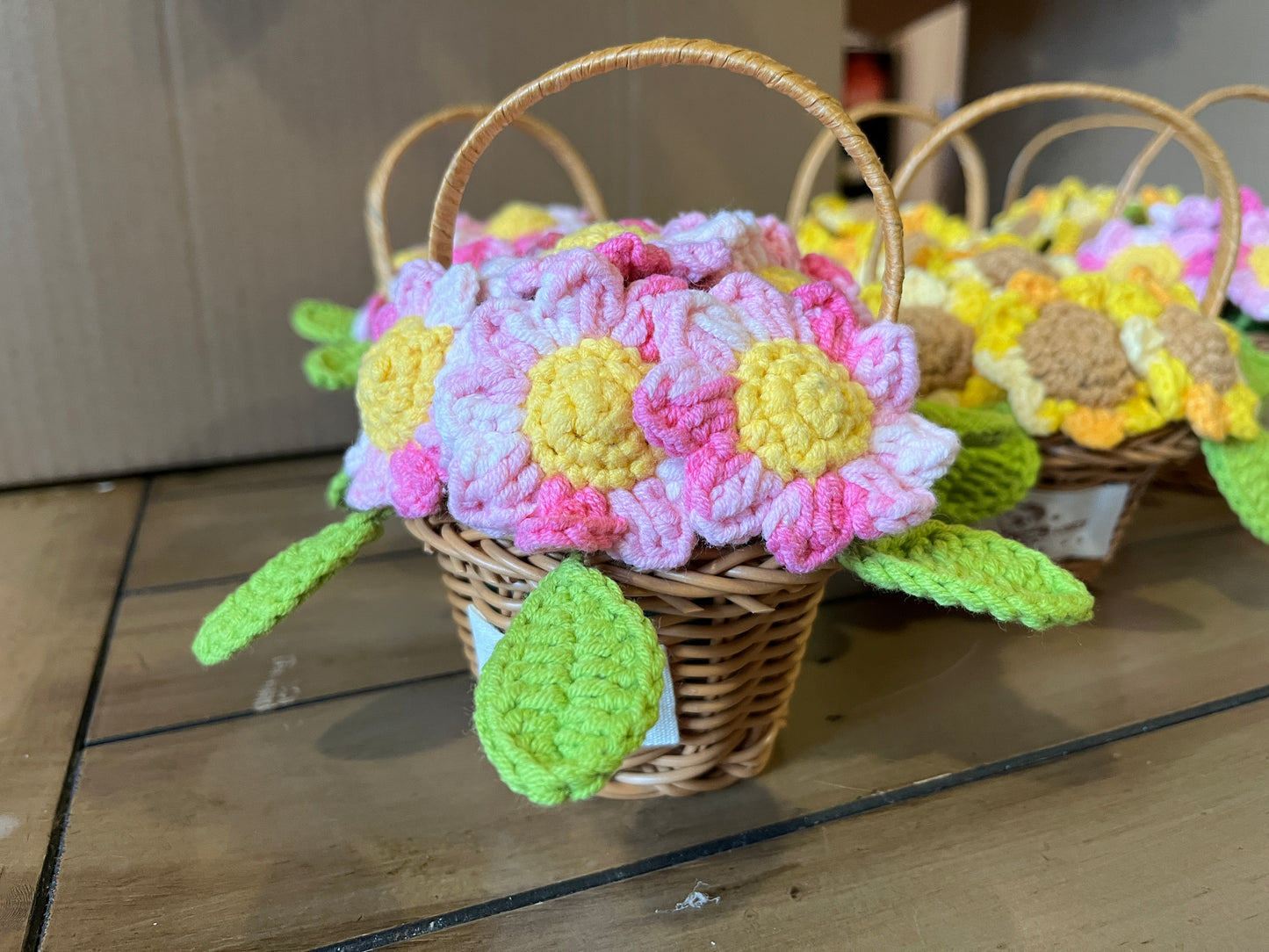 Sunflower Flower Basket