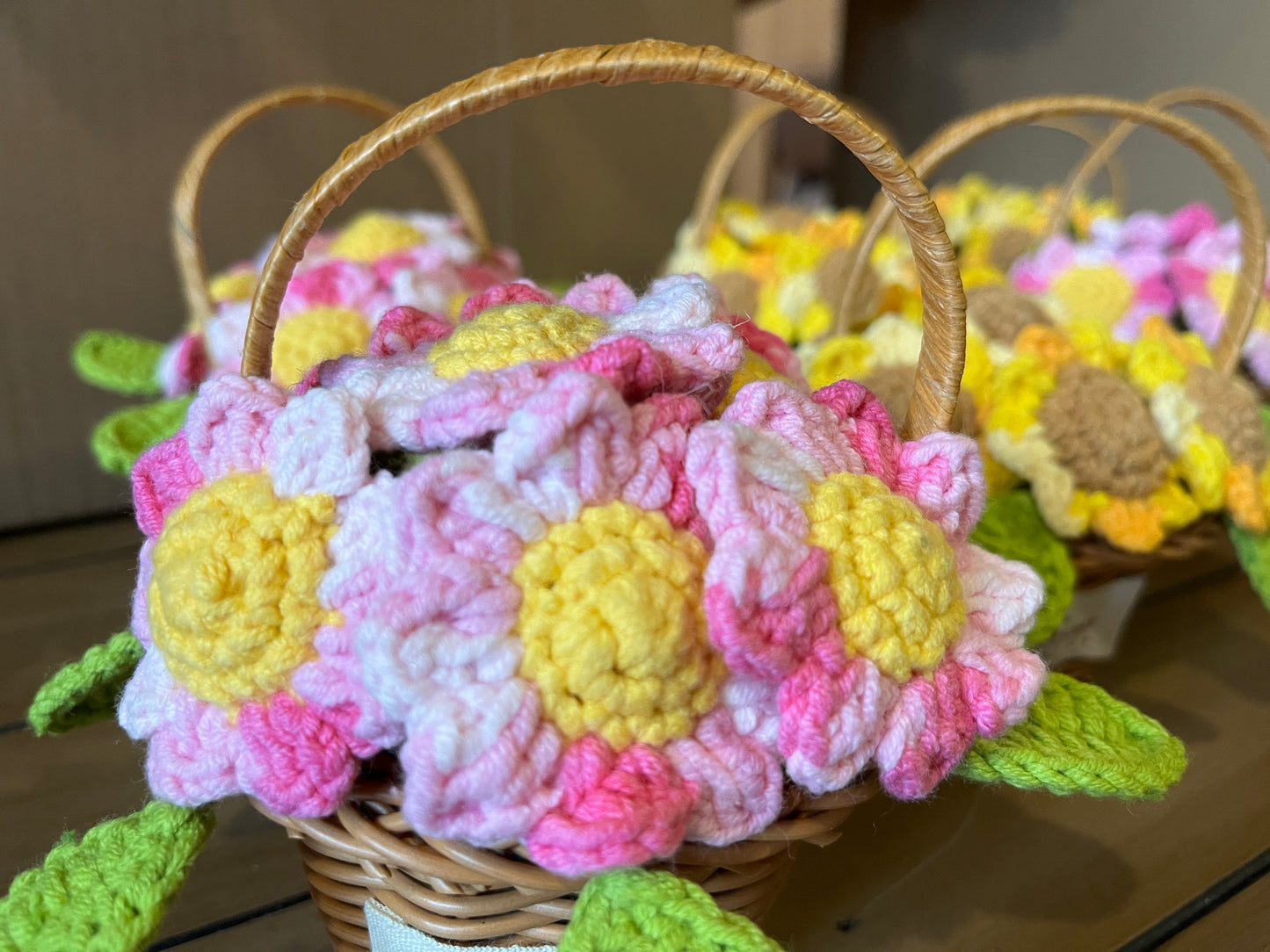 Sunflower Flower Basket