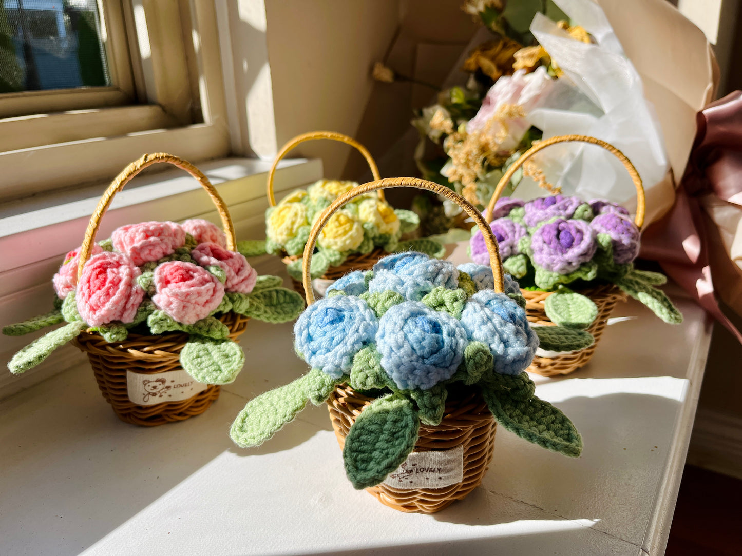Roses Flower Basket