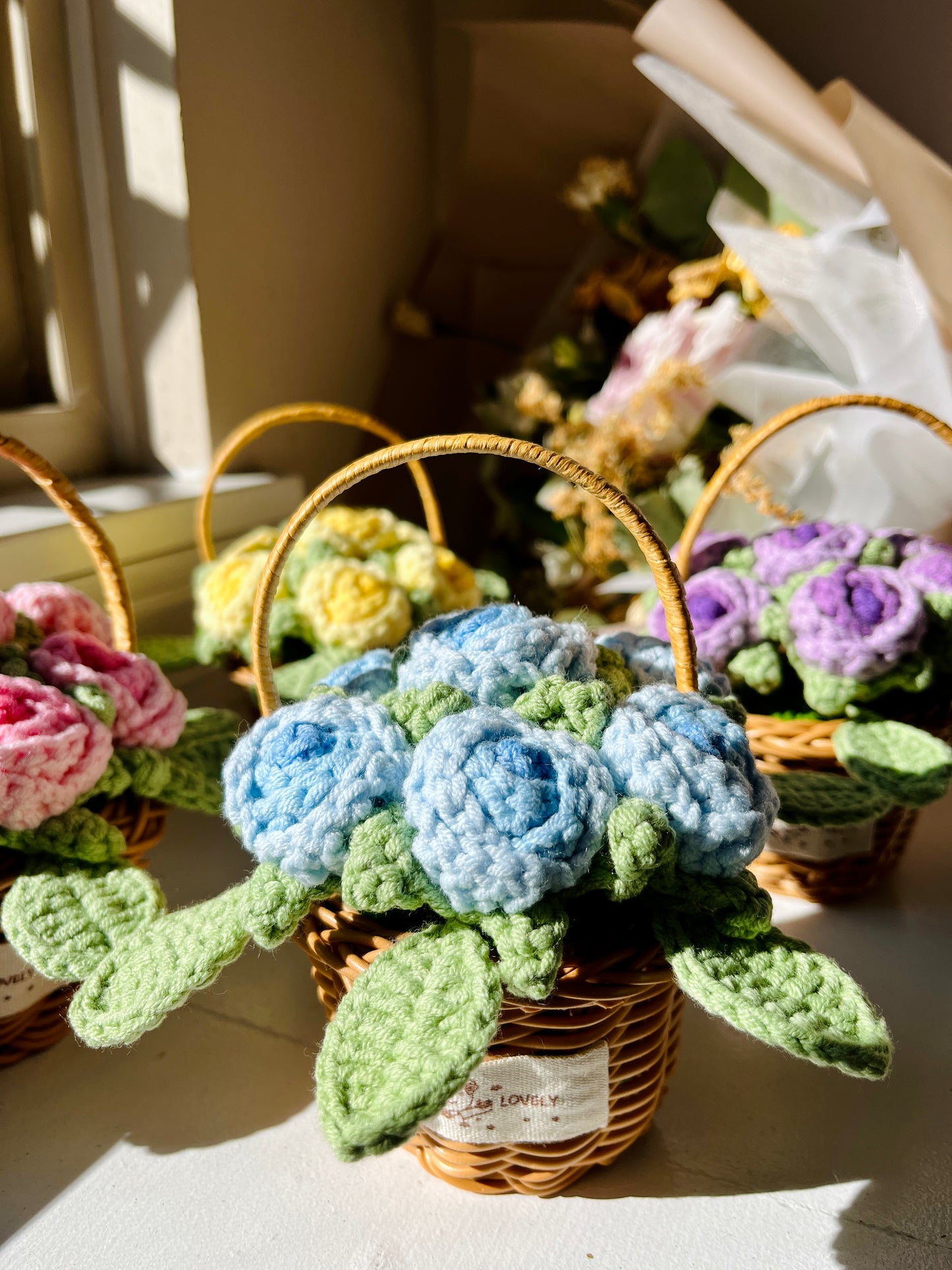 Roses Flower Basket