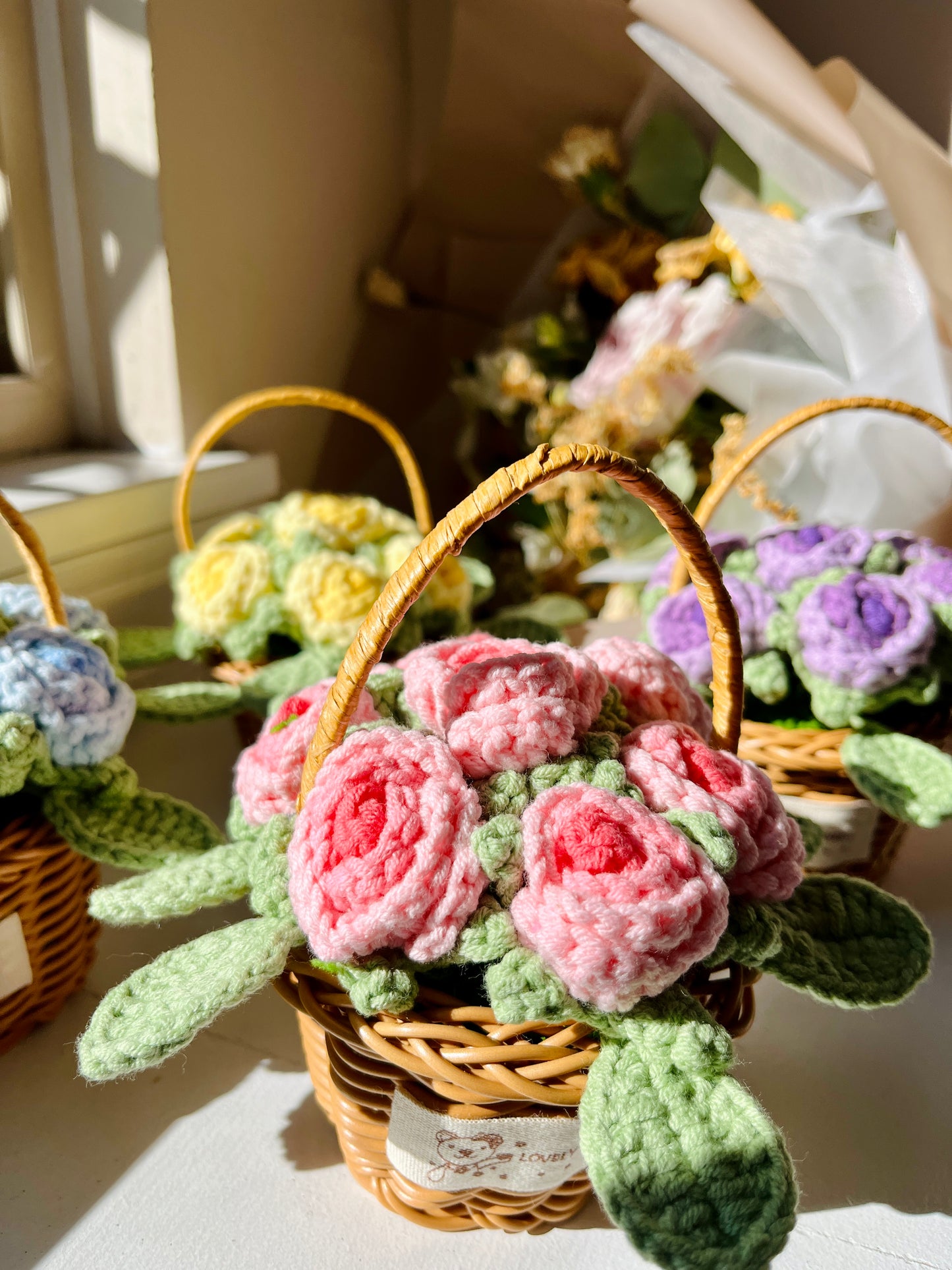 Roses Flower Basket