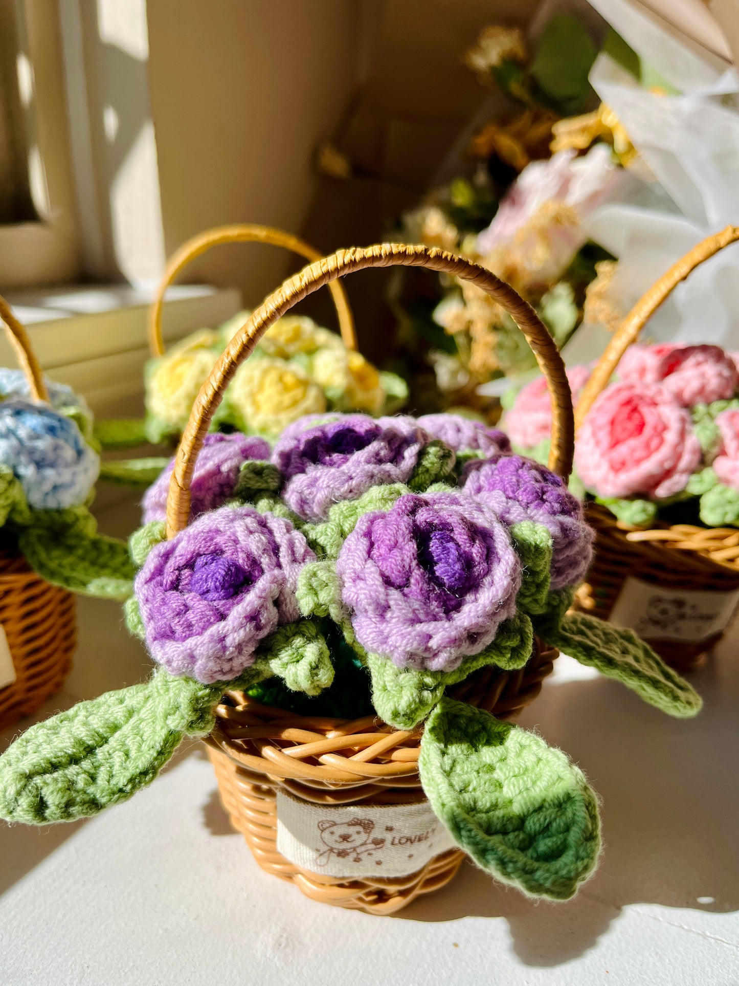 Roses Flower Basket
