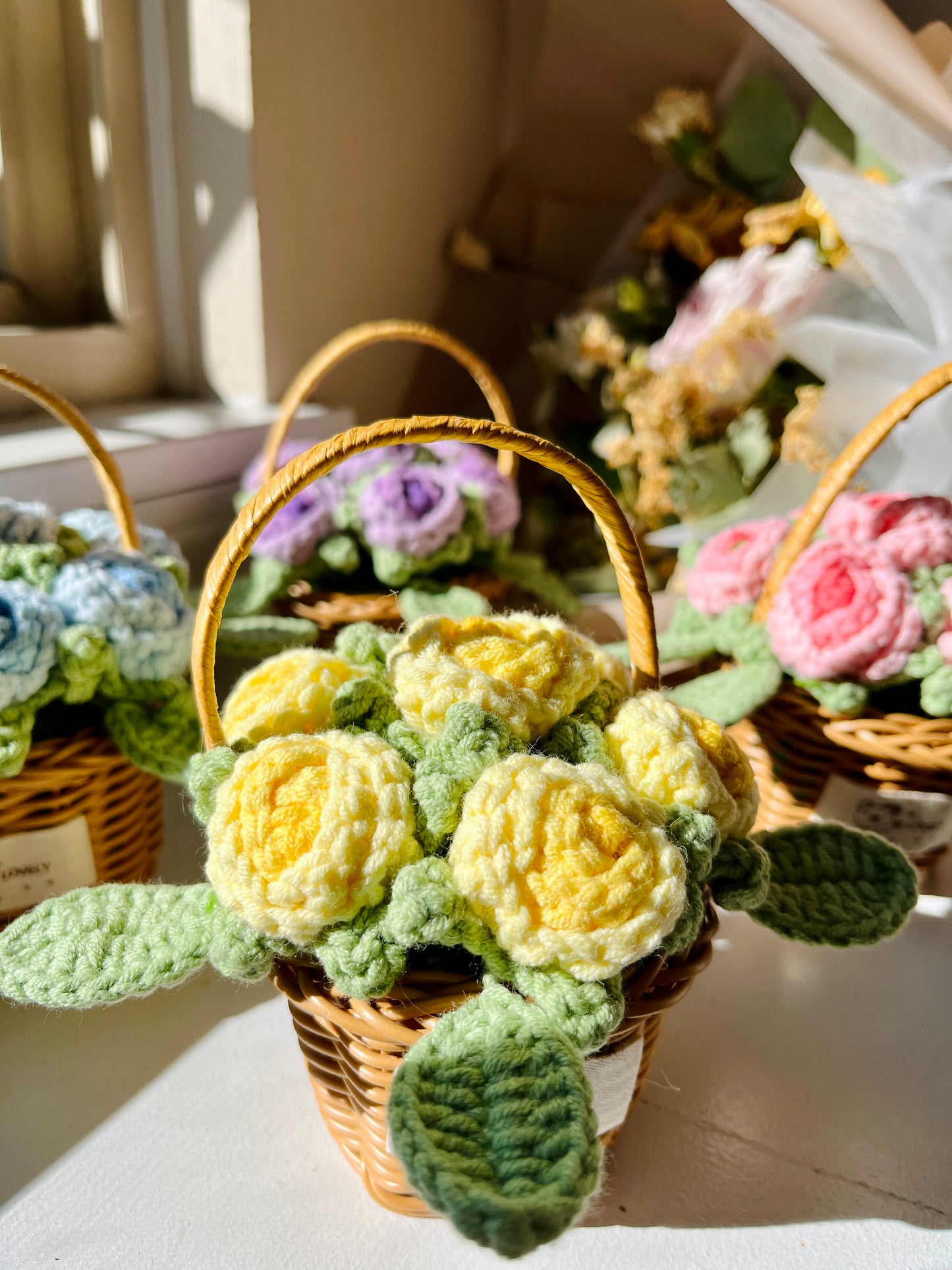 Roses Flower Basket