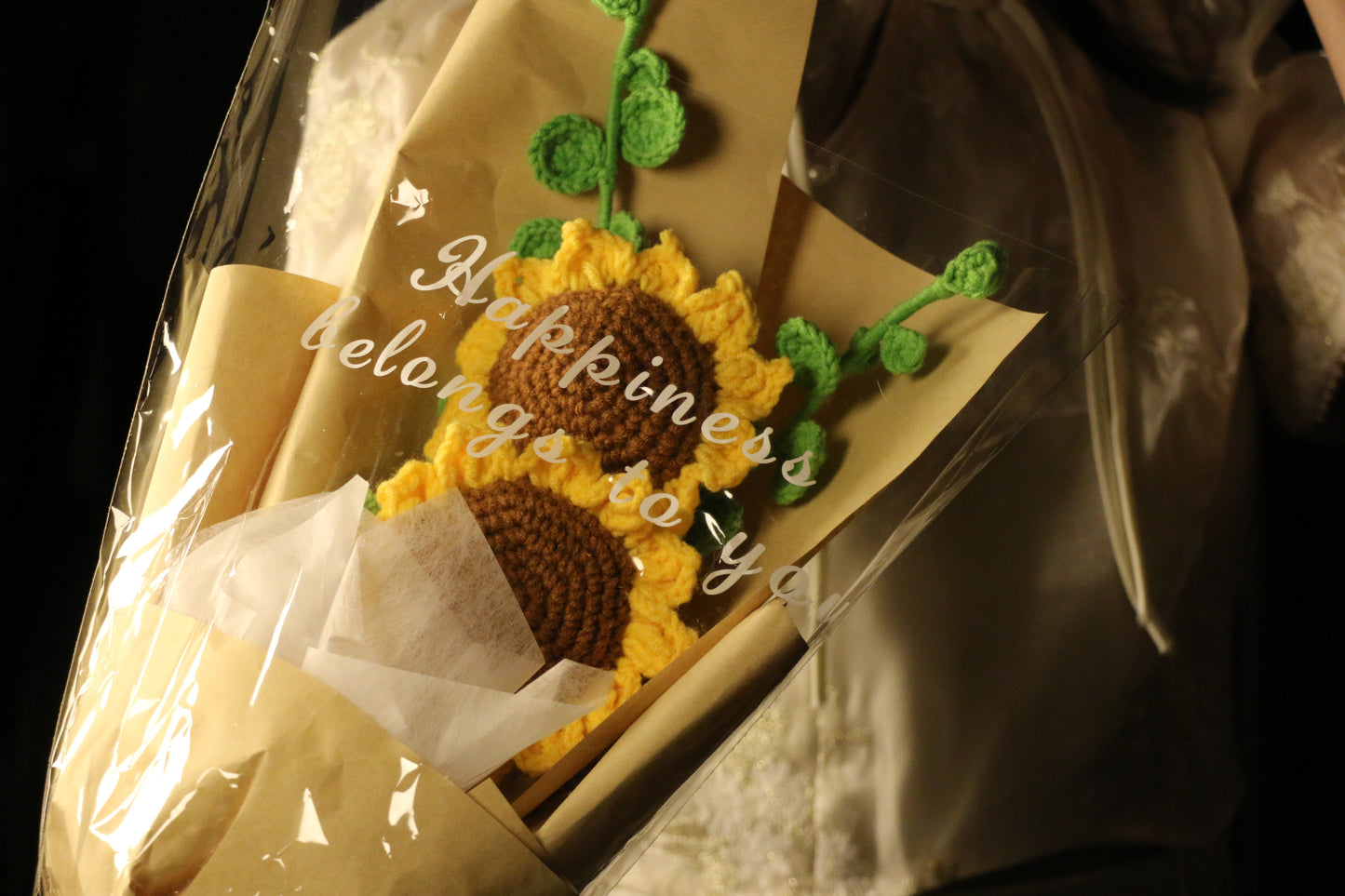 2 Stems Small Sunflower Bouquet with package