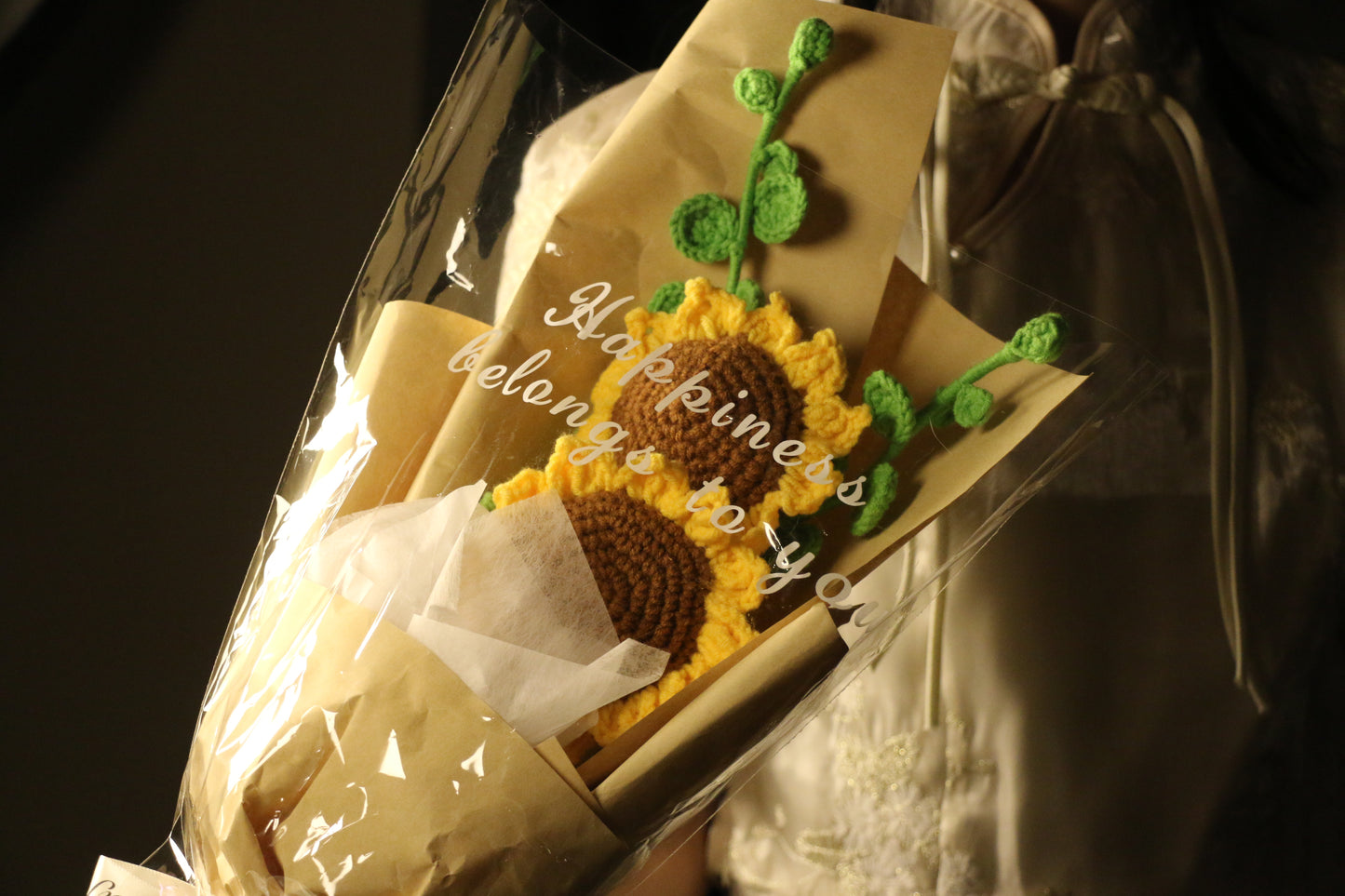 2 Stems Small Sunflower Bouquet with package