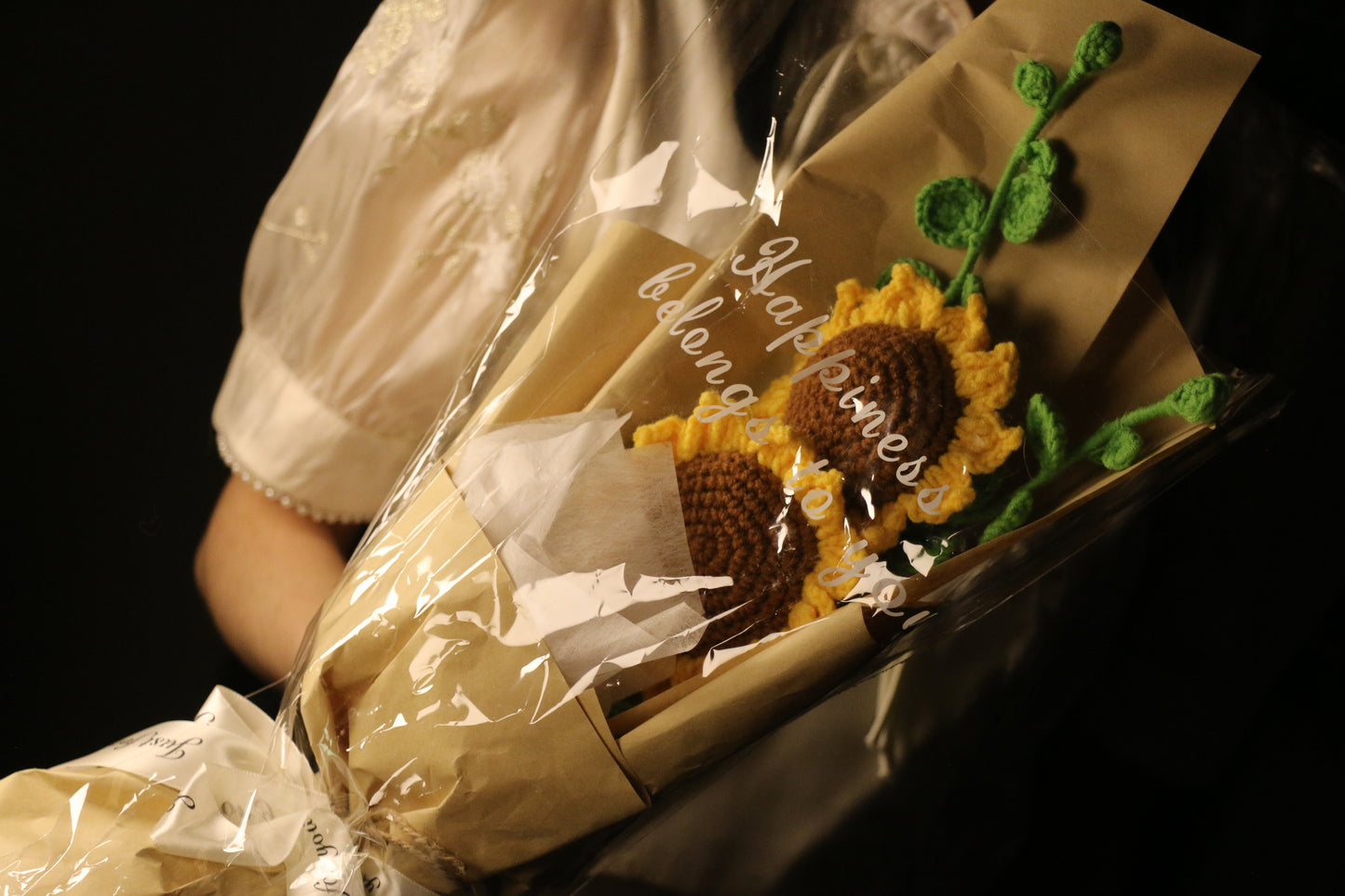 2 Stems Small Sunflower Bouquet with package