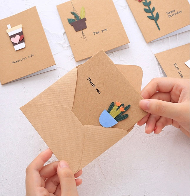 Vintage Greeting Card with envelope