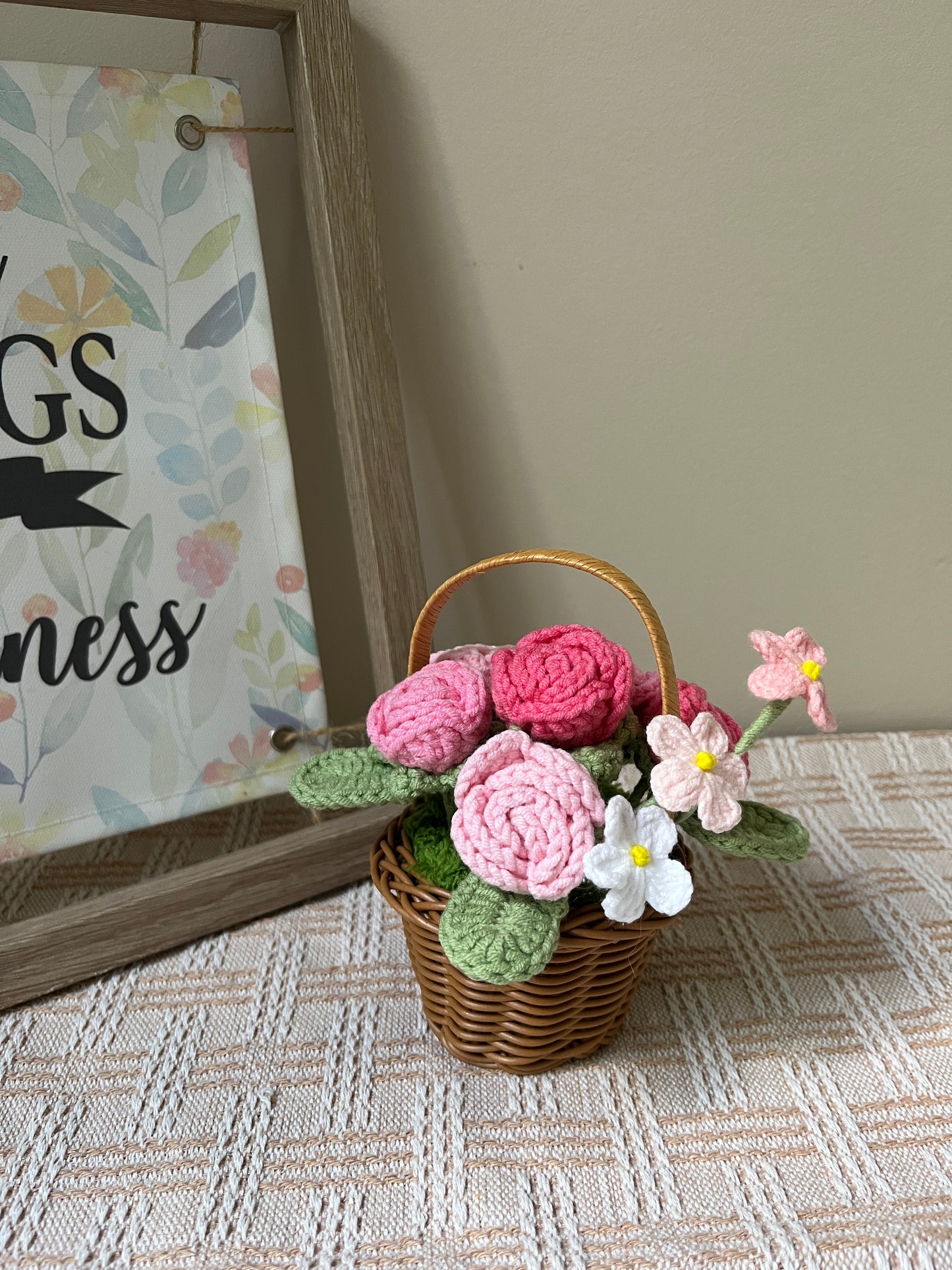 Roses Flower Basket