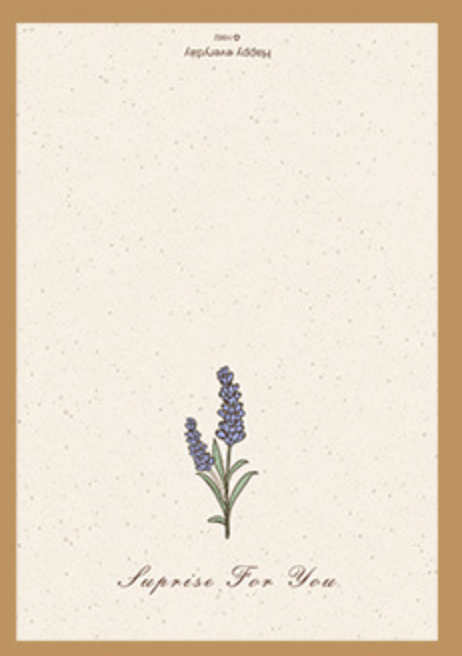 Vintage Flower Greeting Card with envelope
