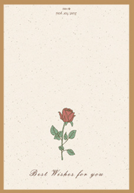 Vintage Flower Greeting Card with envelope