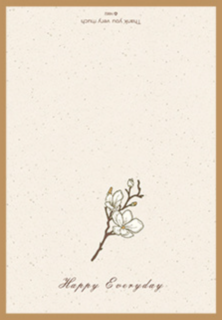 Vintage Flower Greeting Card with envelope
