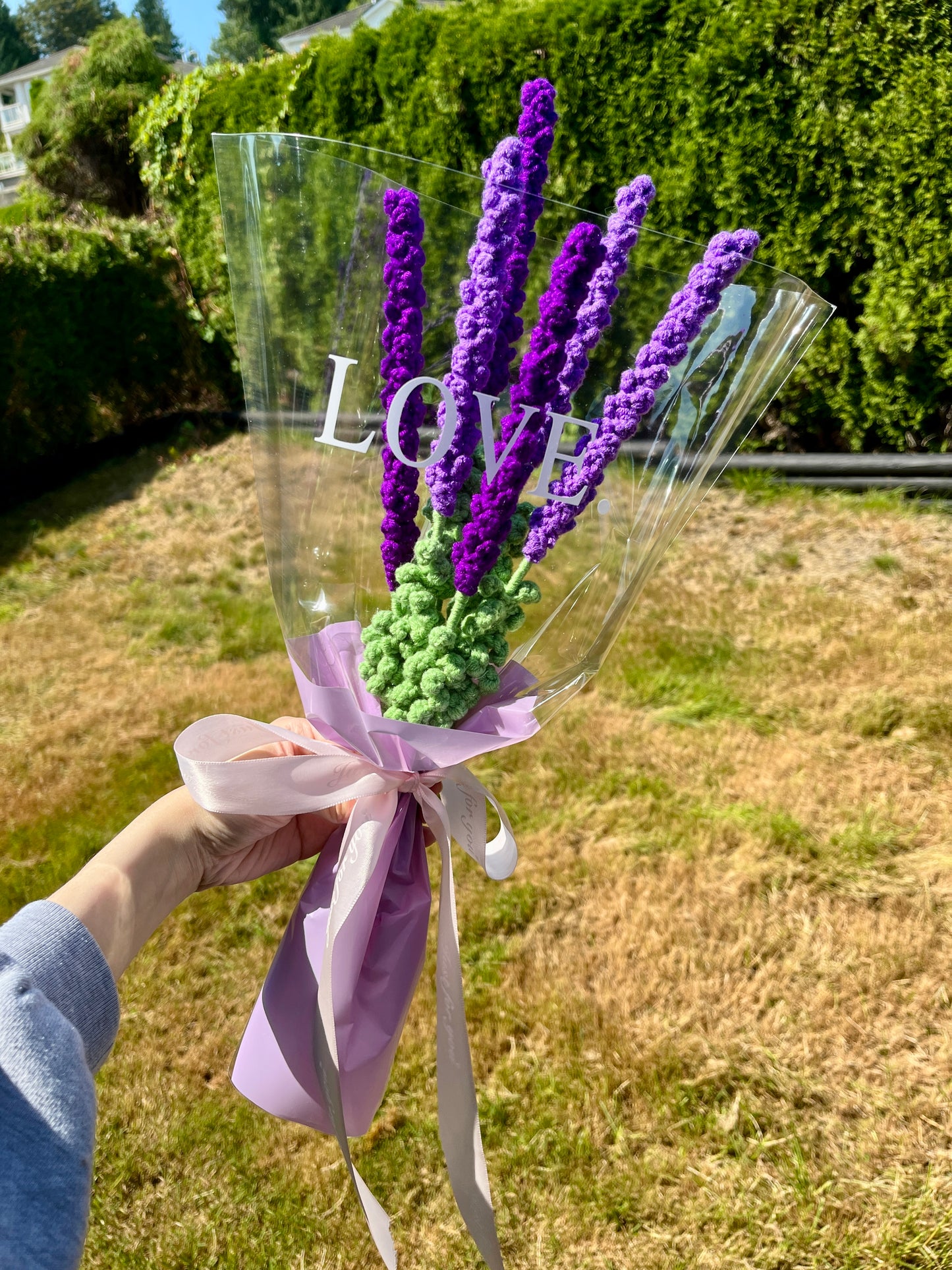 6 Stems Lavender Bouquet with package