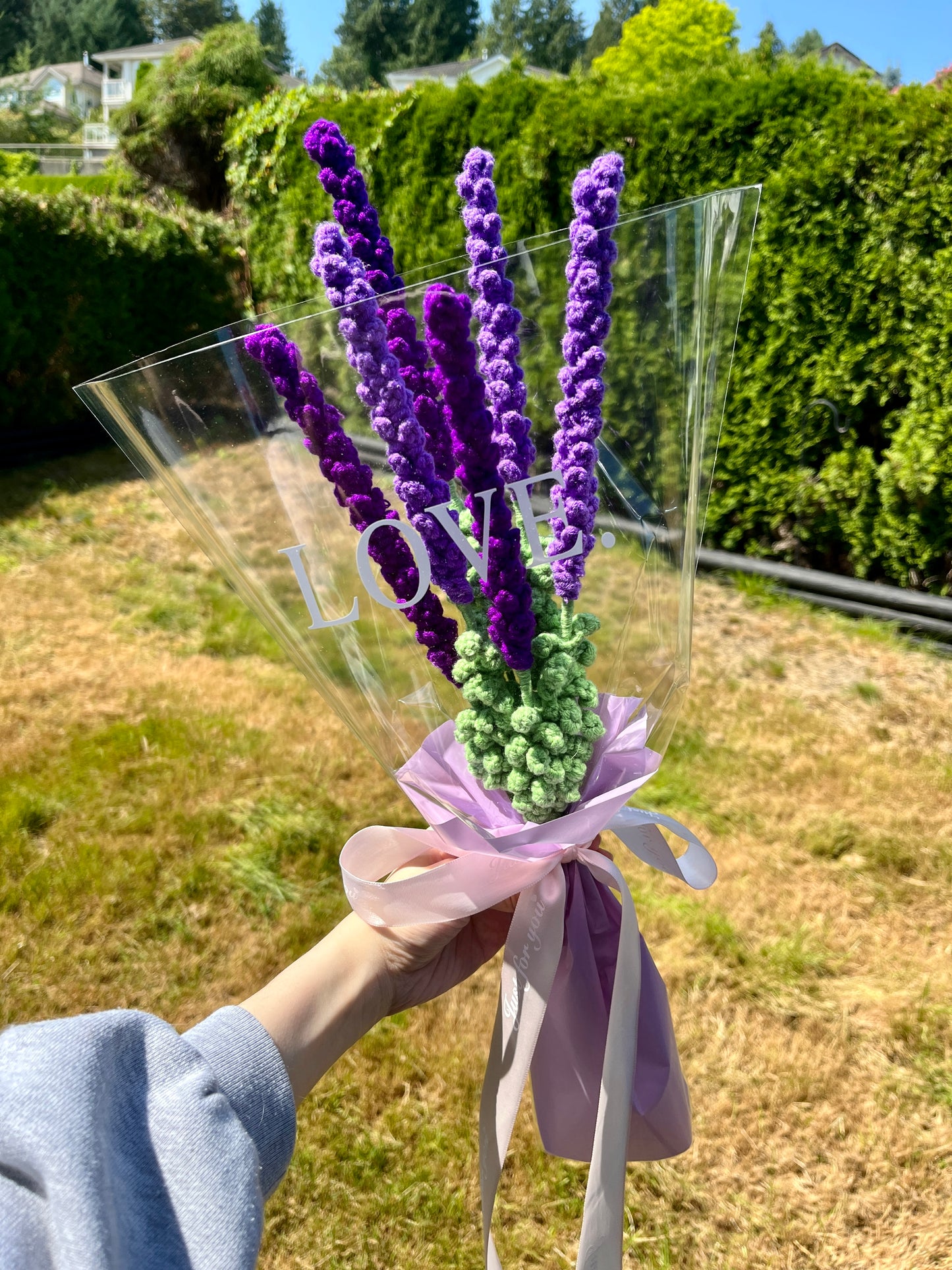 6 Stems Lavender Bouquet with package
