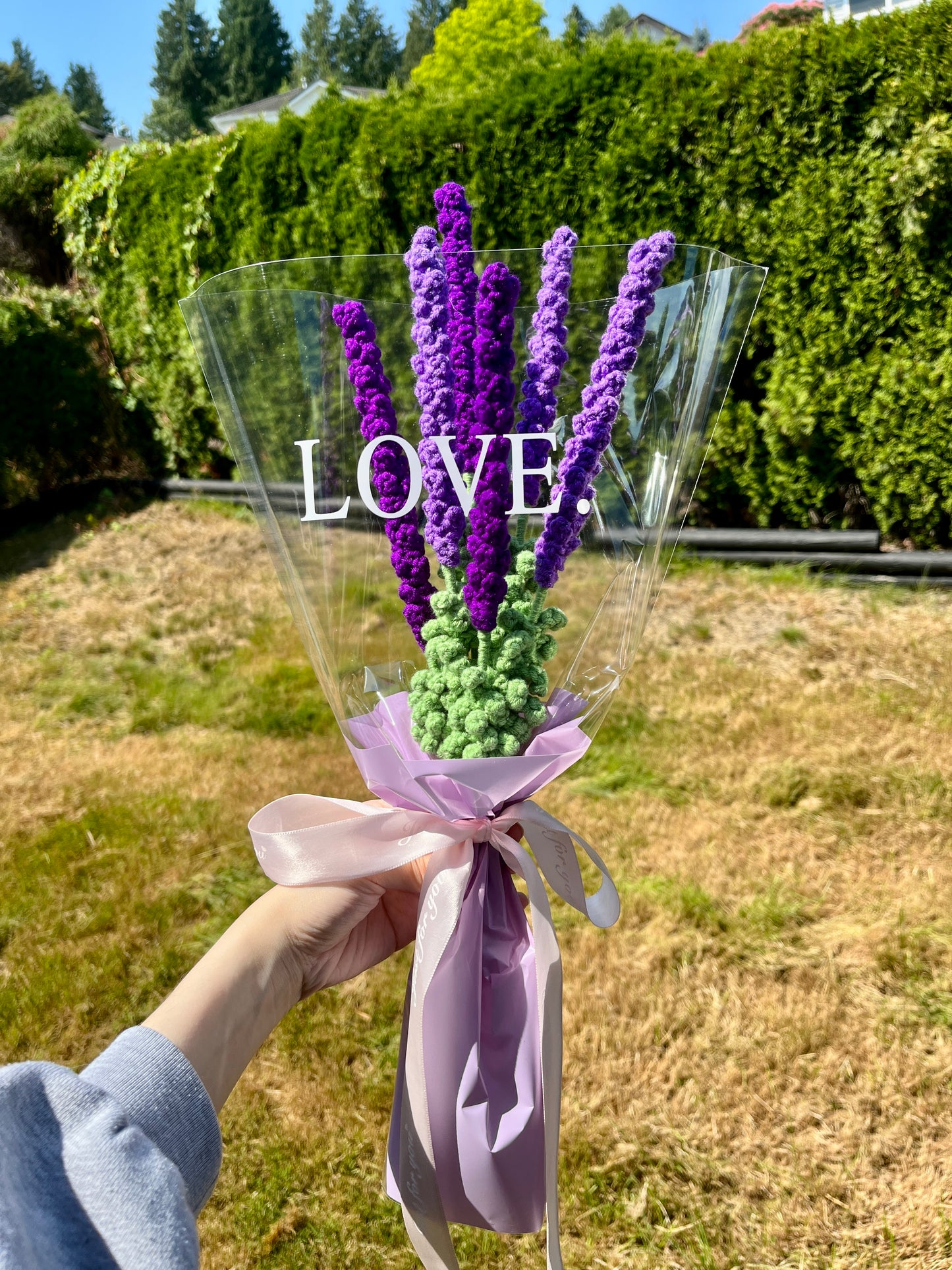 6 Stems Lavender Bouquet with package
