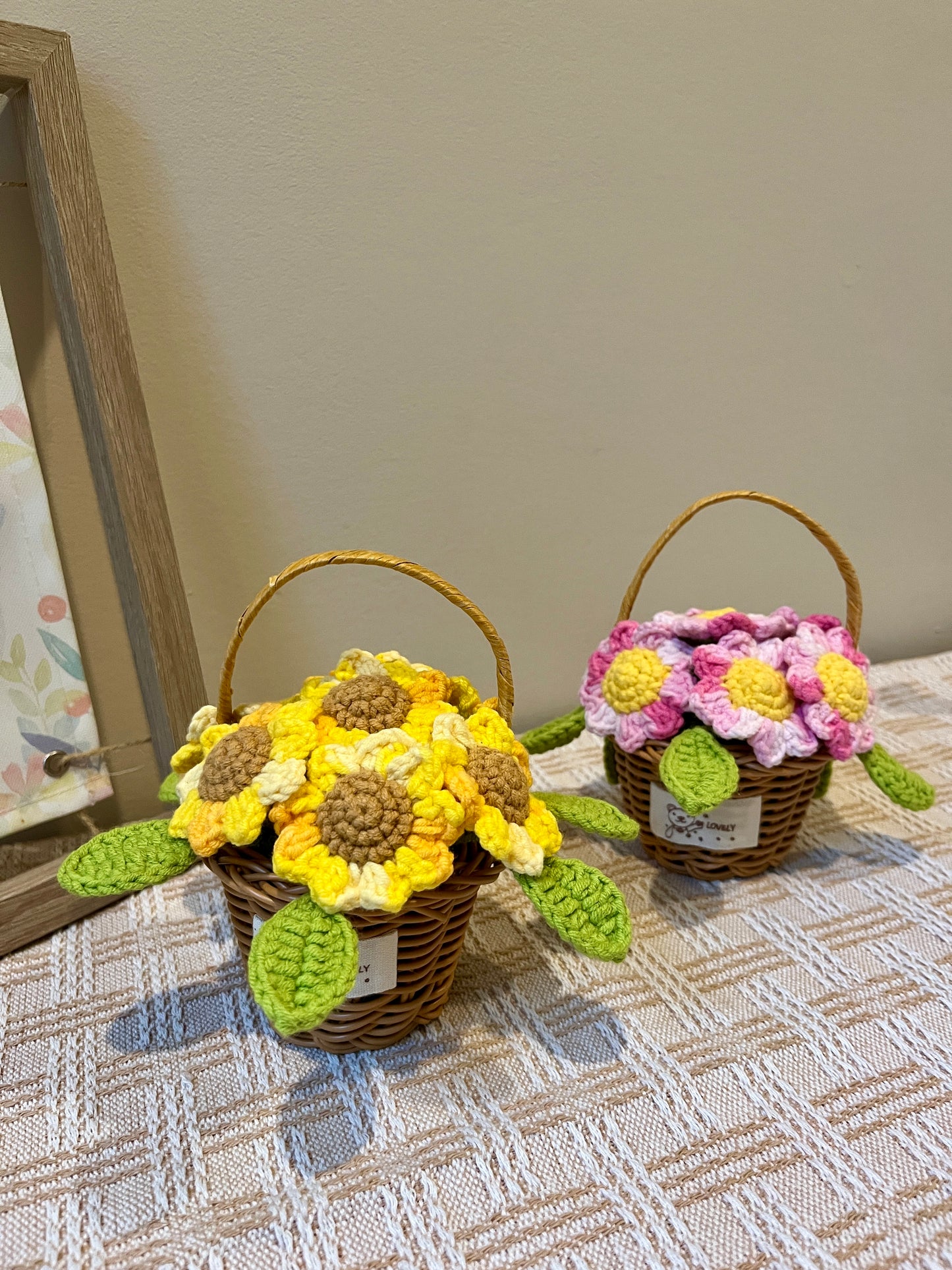 Sunflower Flower Basket