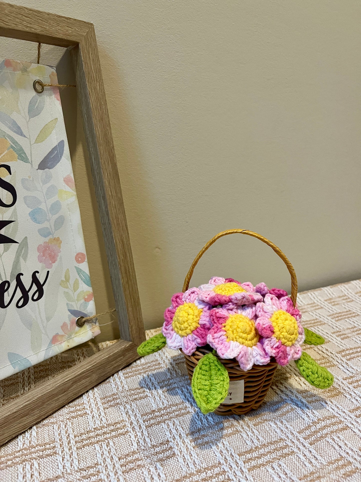 Sunflower Flower Basket
